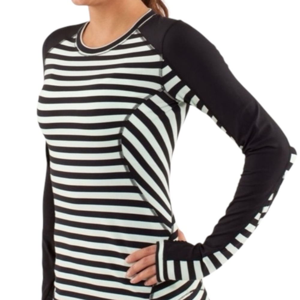 Lululemon Reflect Stripe Long Sleeves Top